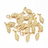 Electroplated Alloy Charms PALLOY-G267-14G-1