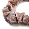 Raw Rough Natural Strawberry Quartz Beads Strands G-P528-A17-01-3