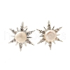 Mother's Day Jewellery Natural Pearl Ear Studs EJEW-L099-02P-4