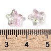 Transparent Spray Painted Glass Beads X1-GLAA-NH0003-01-4
