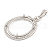 925 Sterling Silver Pendant Cabochon Settings STER-B005-16P-2
