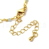 Brass Chain Necklace Making KK-K337-13G-09-3