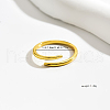 Minimalist 925 Sterling Silver Adjustable Cuff Open Rings QW6427-4