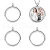 Unicraftale 4Pcs Stainless Steel Locket Pendants STAS-UN0061-63A-1