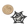 Halloween Theme Spider Web Glass Seed Beads Pendants PALLOY-MZ00779-01-2