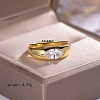 925 Sterling Silver Pave Cubic Zirconia Finger Rings for Women KW2493-4-3