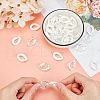 CHGCRAFT 100Pcs 2 Style Acrylic Linking Rings OACR-CA0001-03-3
