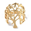 201 Stainless Steel Open Cuff Rings for Women RJEW-M020-08G-1-2