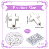 SOFPLATE 400Pcs CCB Plastic Beads CCB-SP0001-04P-2