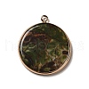 Natural Kambaba Jasper Pendants G-A213-01G-10-2