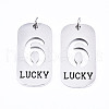 Non-Tarnish 201 Stainless Steel Pendants STAS-T044-220P-6-1