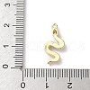 Brass Micro Pave Clear Cubic Zirconia Pendants KK-S505-01G-3