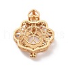 Brass Micro Pave Colorful Cubic Zirconia Locket Pendants KK-G390-29MG-4