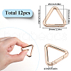 SUNNYCLUE 12Pcs Alloy Spring Gate Rings FIND-SC0010-18-2