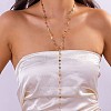 Alloy & Colorful Glass Y Long Necklaces for Women WG20D1A-04-1