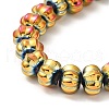 Electroplate Glass Beads GLAA-G106-02A-FP01-3