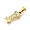 304 Stainless Steel Pendants STAS-K297-01G-I-2