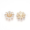 Brass Micro Pave Cubic Zirconia Pendants ZIRC-T016-20-2