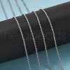 Non-Tarnish 3.28 Feet 304 Stainless Steel Rolo Chains X-CHS-K001-99D-2