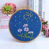 Flower & Constellation Pattern 3D Bead Embroidery Starter Kits DIY-P077-087-1