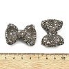 Bowknot Shape Polymer Clay Rhinestone Beads CLAY-NH0001-05-4