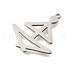 304 Stainless Steel Pendants STAS-S176-17P-2