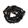 Dyed Natural Blue Tiger Eye Beads Strands G-Q060-D09-3
