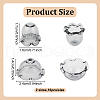ANATTASOUL 10Sets Transparent Glass Beads GLAA-AN0001-01A-2