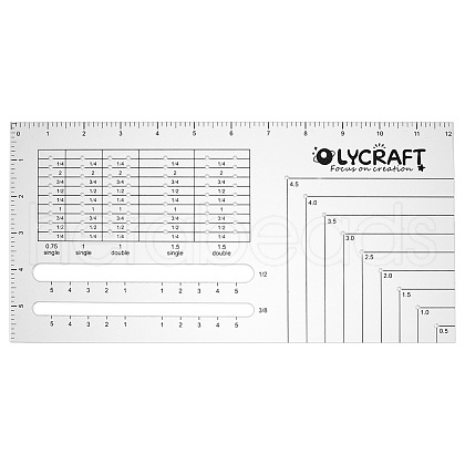 Transparent Acrylic Rivet Placement Template DIY-WH0488-63E-1