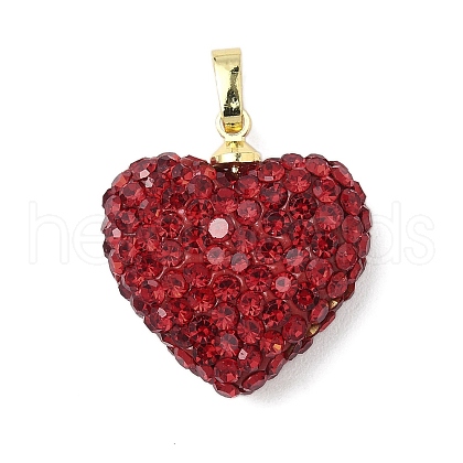 Brass Rhinestone Pendants KK-K293-48A-G-1