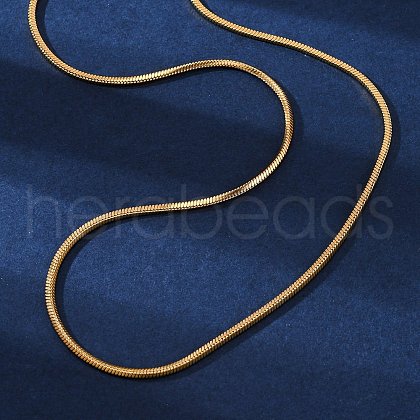 304 Stainless Steel Snake Chain Necklaces X-MAK-L015-03C-1