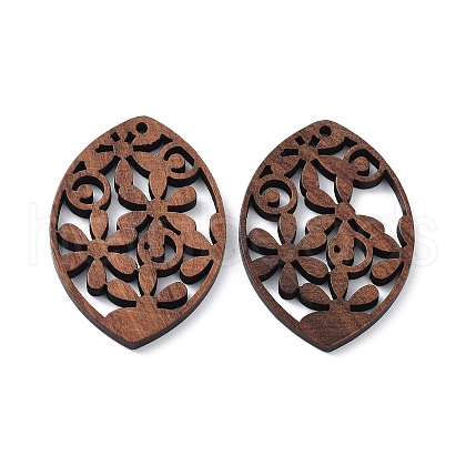 Walnut Wood Laser Cut Pendants WOOD-Q051-04H-1
