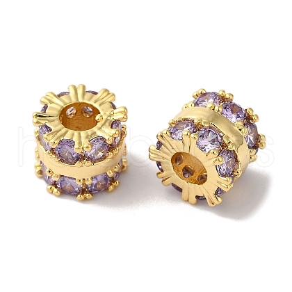 Brass Glass Beads KK-B098-03G-03-1