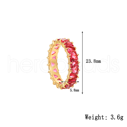 Golden Stainless Steel Finger Rings UP8900-4-1