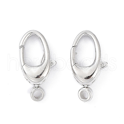 Anti-Tarnish Rhodium Plated 925 Sterling Silver Swivel Clasps STER-K173-23P-1