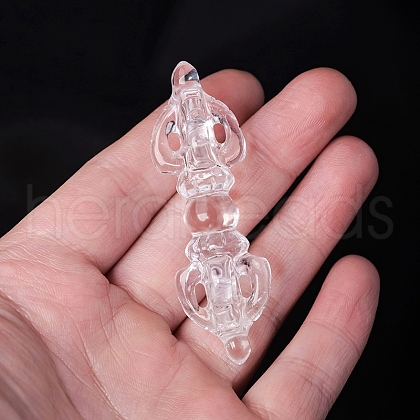 Natural Quartz Crystal Carved Vajra Figurines for Home Desktop Decoration PW-WG96012-01-1