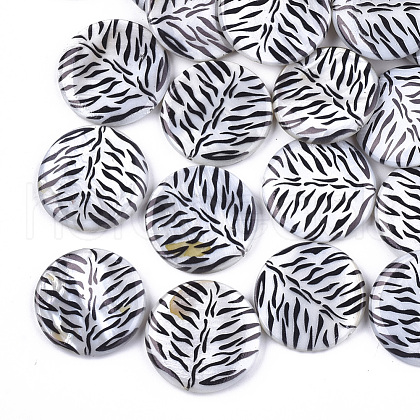Printed Freshwater Shell Beads SHEL-S274-64-1