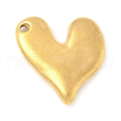304 Stainless Steel Heart Pendants STAS-R162-01G-03-1