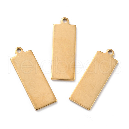 Ion Plating(IP) 201 Stainless Steel Pendant STAS-Z038-04G-1