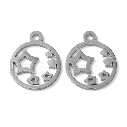 Non-Tarnish 304 Stainless Steel Charms STAS-Q303-02P-1