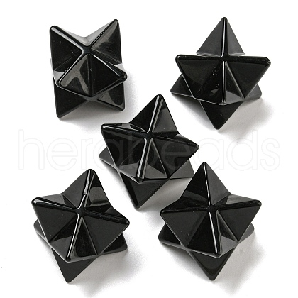 Natural Obsidian Beads G-A206-01B-65-1