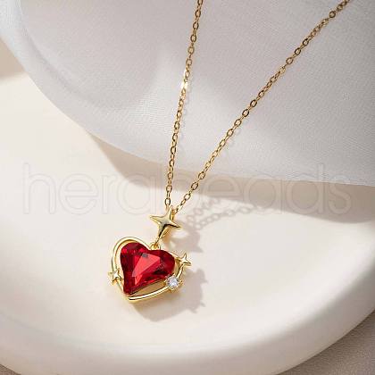 Heart 304 Stainless Steel Pendant Necklaces FS-WGE3147-05-1