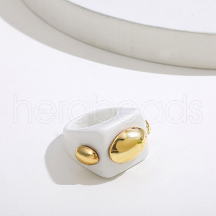 Sweet Style Resin Plastic Finger Rings FS-WG19313-08-1