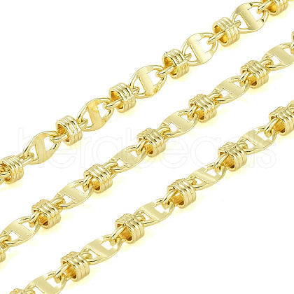 Rack Plating Brass Link Chains AJEW-Q150-06G-05-1