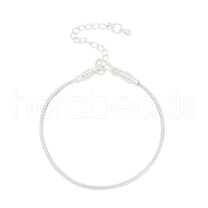 Brass Wheat Chains Bracelets BJEW-C085-02S-1