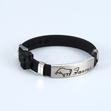 Silicone Cord Bracelets WG3CB09-02-1