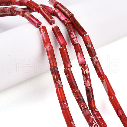 Synthetic Imperial Jasper Beads Strands X-G-S322-002C-1-1