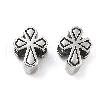 304 Stainless Steel European Beads STAS-V008-42AS-1