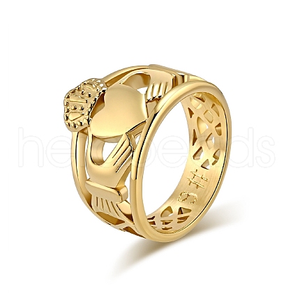 Stainless Steel Hollow Finger Rings for Men Women PW-WG73405-08-1