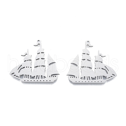Non-Tarnish 201 Stainless Steel Pendant STAS-B027-17P-1